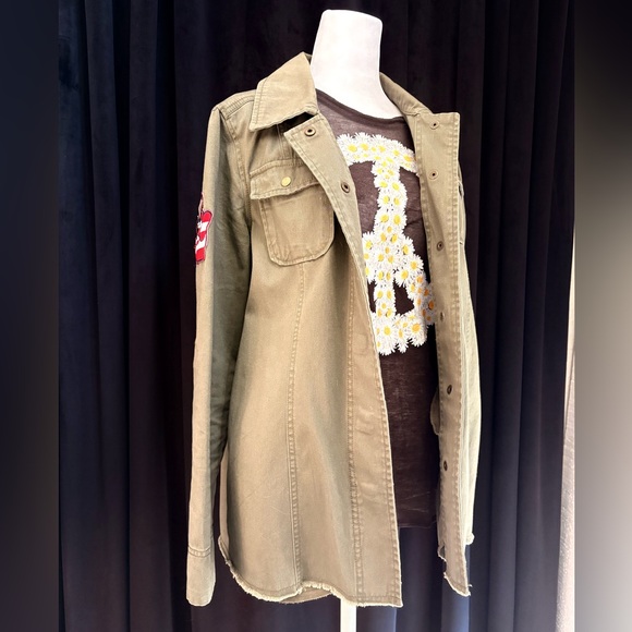 The Beatles “Peace & Love” Patch  Snap Shirt Jacket | Medium - Picture 3 of 14